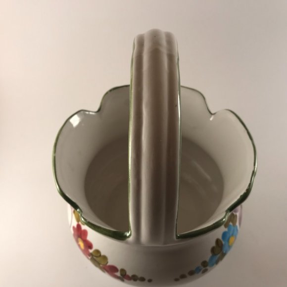 Ceramic Italy Floral Basket - Picture 4 of 6